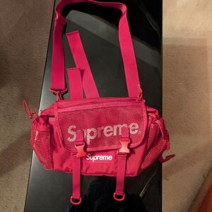 Supreme Red Mesh Crossbody Bag
